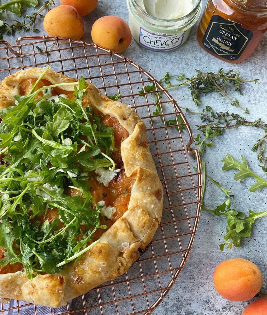 CHEVOO Apricot and Goat Cheese Galette Recipe